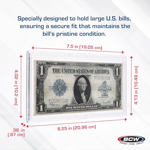 BCW Deluxe Large Bill Slab para billetes - 10 piezas miniatura 3