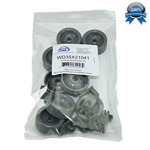 Supplying Demand Wd35X21041 Wd12X10136 Dishwasher Lower Dishrack Roller Axle Replacement Kit #TOP1