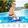 WERNNSAI Kids Shark Beach Towel - Super Soft 30x60 Inch Quick Dry Bath Towel For Boys, Swim, Travel, Lightweight & Absorbent