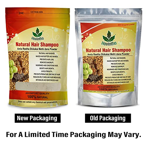 Natural Hair Shampoo With Amla, Reetha, Shikakai And Methi Dana Powder For Hair Wash - 8 Ounce | 0.5 Pound | 227 Grams ((Pack Of 1)) #TOP2