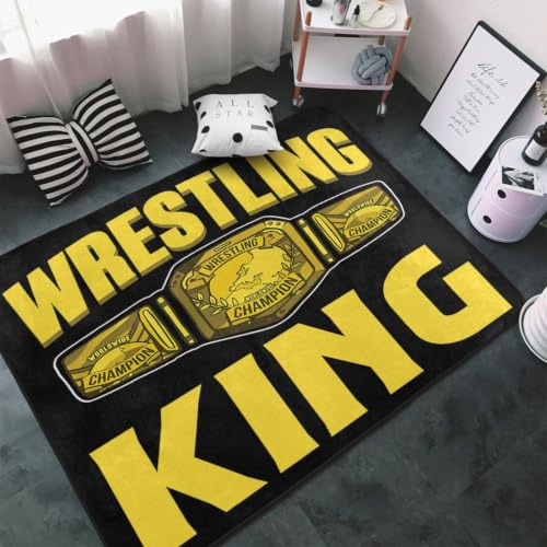 RIOKWLKX Wrestling King Area Rug 60"x39"