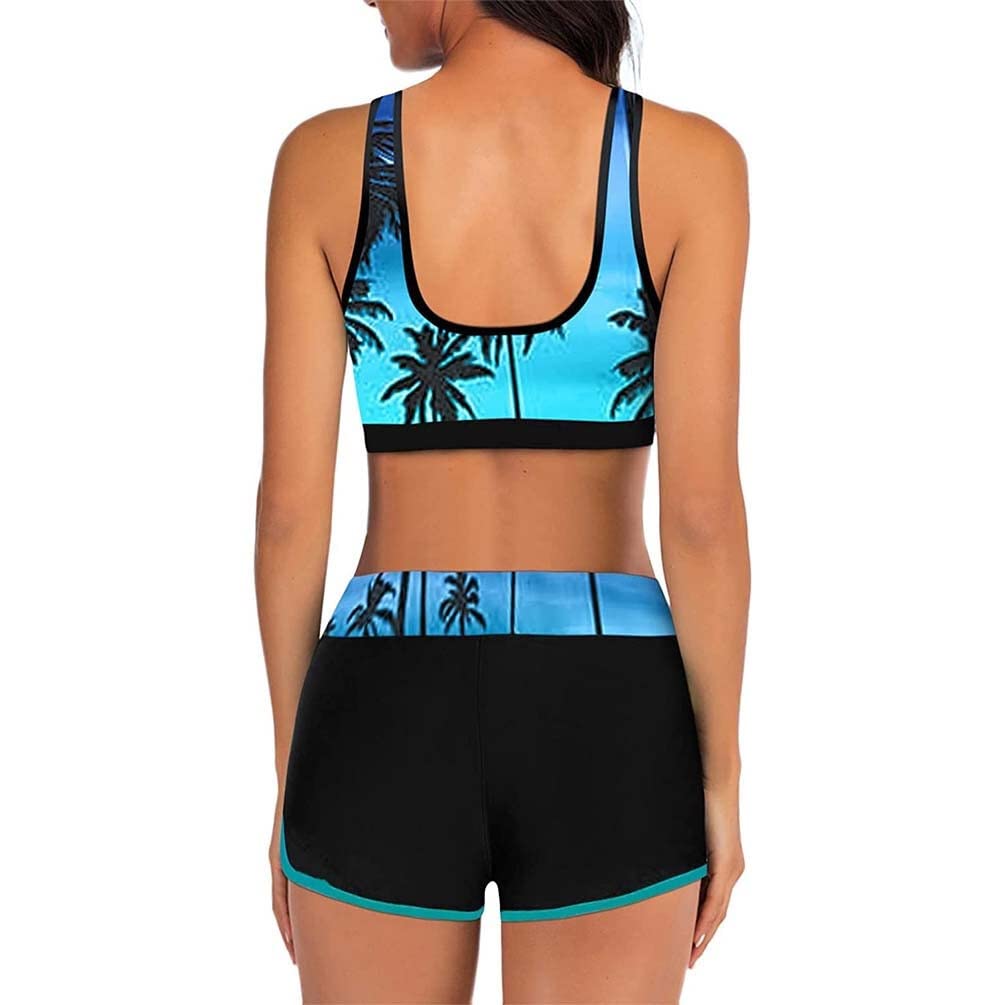 Set bikini da donna, elegante costume da bagno a due pezzi, costume da bagno con evidenziazione, pantaloni bkini, costume da bagno alla moda, moda da spiaggia bikini set