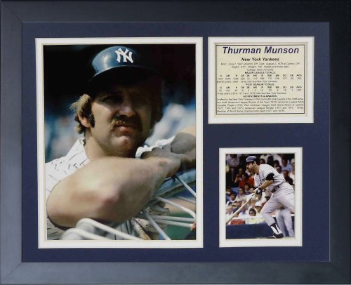 Thurman Munson Collage Photo Encadré Décoration Murale Vintage Sport