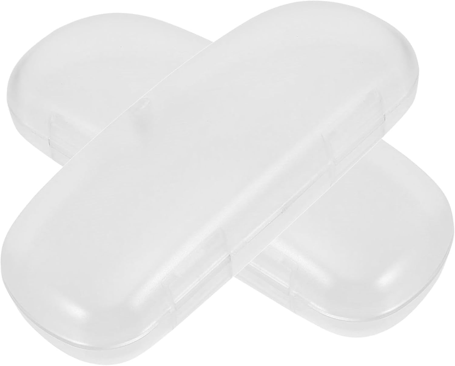 2pcs Frosted Eyeglasses Case Portable Glasses Holder Protective Storage Box for Men and Women Travel Sunglasses Accessories
