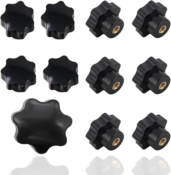 Smartwatch M8 Manopola Di Bloccaggio A Testa A 7 Stelle In Plastica - Filettatura Femmina M4/M5/M6/M8, Per Fissaggi Manopola Bloccaggio A Stella - Foto 4