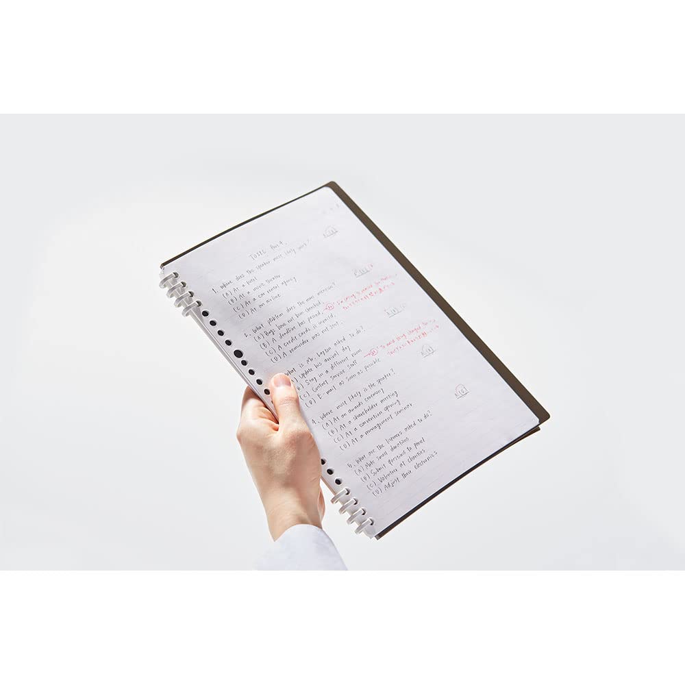 Kingjim CN9855TE Key Ring Notebook, Tefline, B5, Yellow      Unknown Binding