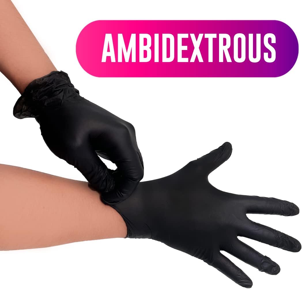 Colortrak Disposable Powder Free Vinyl Gloves, Single-Use, Latex-Free, Powder Free, Ambidextrous