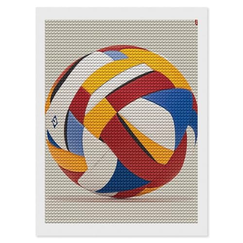Kit broderie diamant abstrait sport et fitness BVNMT avec strass ronds pour déco