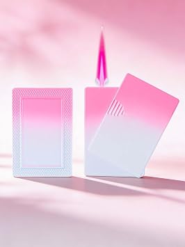Pink Lighter Cute Lighters Mini Pocket Lighter Fun Pink Flame Windproof Lighters Cool Refillable Butane Torch Lighter Gift with Box Without Gas