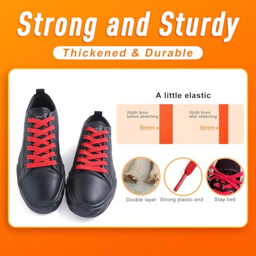 Image of VSUDO Flat Sneaker Shoe Lace, Flat Shoe String for Sneaker, Athletic Shoelace