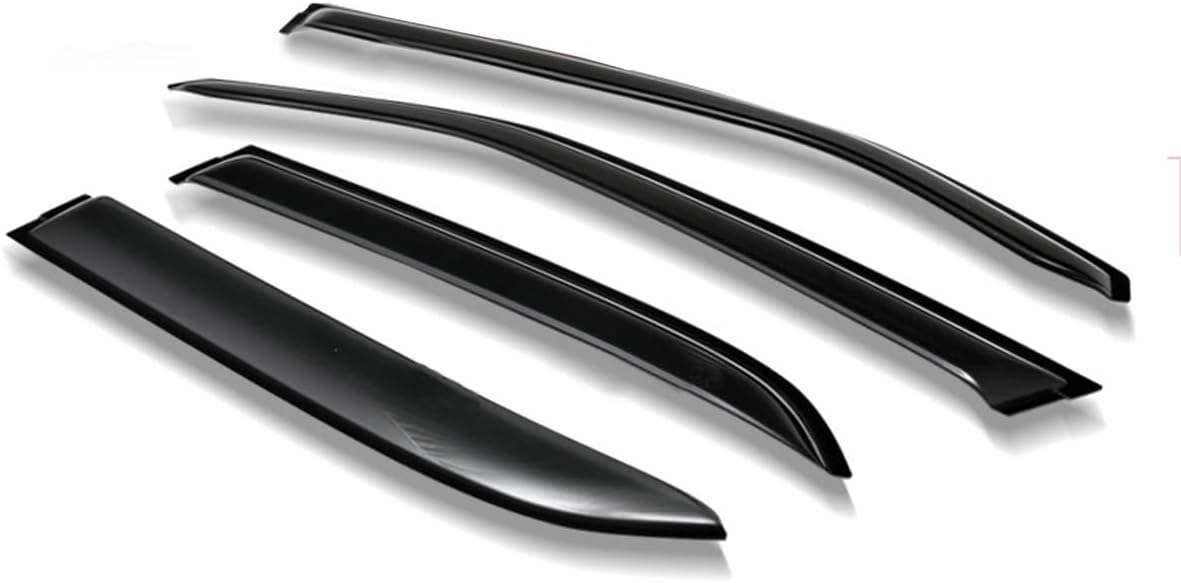 R&L Racing Smoke Window Vent Visors 4-Piece Set - Compatible with Chrysler 300/Magnum 05 - Optically Transparent Sun/Rain Guards - Side Window Deflectors