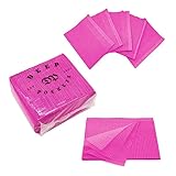 Disposable Waterproof Dental Bibs/Towels, 13" x 18" (Pack of 100) - Waffle Embossed -3 Ply Tissue -