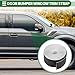 Motoforti Window Trim Strip Kit Exterior Car Bumper Door Body Self Adhesive Decorative Sticker 1-3/16