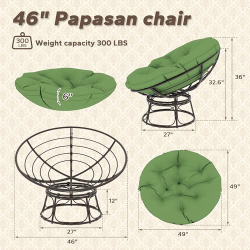 Sillón Plegable de Tela Peluche Verde miniatura 3
