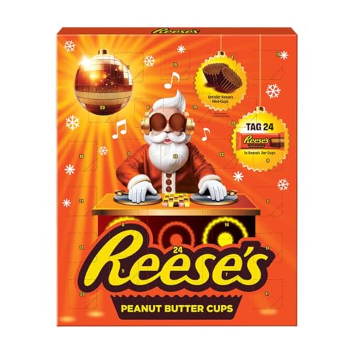 Reese’s Peanut Butter Adventskalender | Erdnussbutter umschlossen von Milchschokolade | Alles außer gewöhnlich |Weihnachtscountdown mit Reese‘s | 1 x 242g