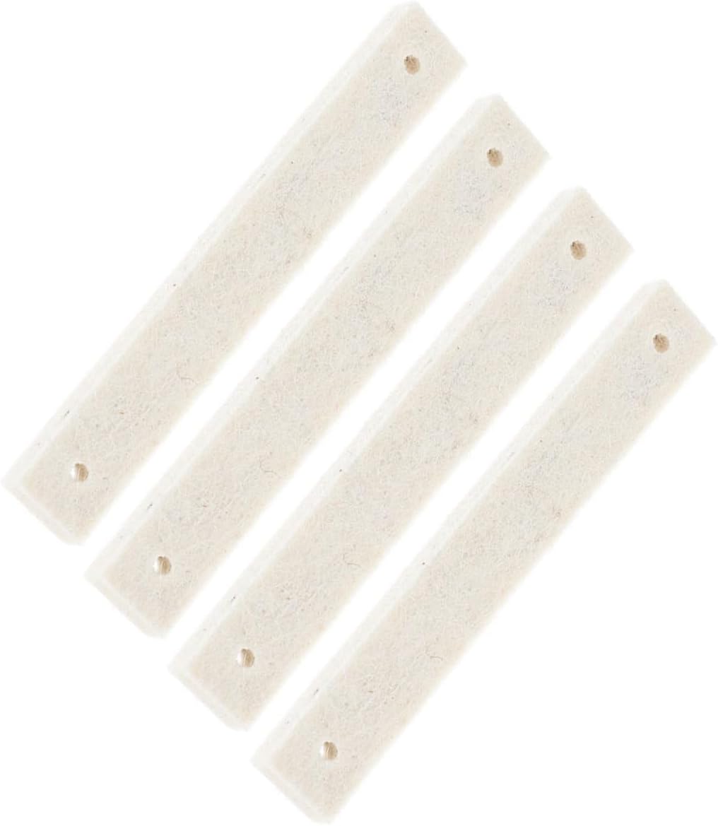 Hemoton 4Pcs Sports Bike Brake Pads Durable Felt Material for Exercise Bike Replacement Non Slip Design Resistant Braking for Gym Use