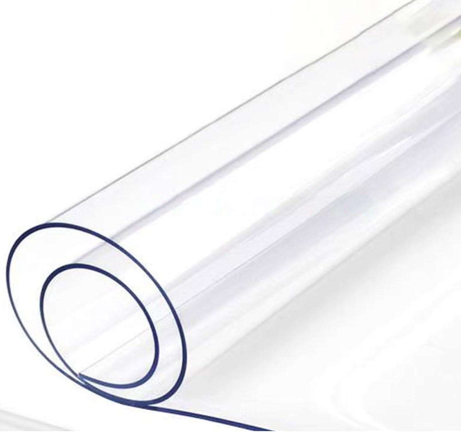 Table Protectors, Rectangular PVC Dining Tabletop Protector Mat, Clear Plastic Table Cover, Waterproof Wipeable Table Cover for Kitchen Dining Table Desk2mm, 40x165cm/16x65in