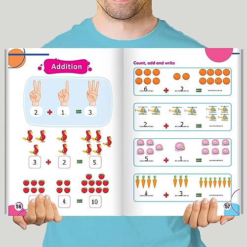 عرض 5 كتب استFoundation KG1 منهج الرضنه المتكامل | ABC – Math Level 1 – Colours & Shapes – Letters – المهارات الذقي | كتب أطفال تعليمية من 4 إلى 5 سنوات | مقاس كبير 29 × 21 سم