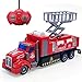 Coche de control remoto - Coche de bomberos RC para niños de 3 a 8 años con plataforma de elevación, para niños y niñas