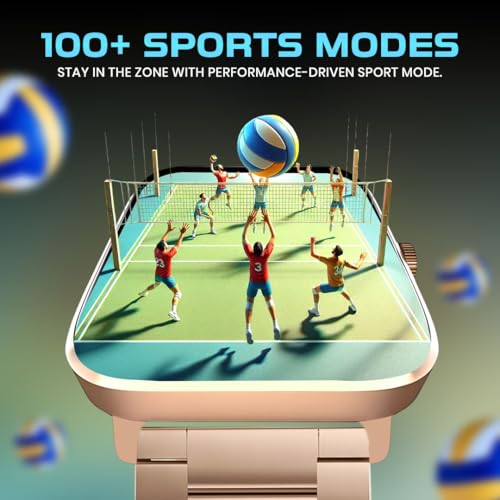 Image of GameSir H9 Smartwatch - Big Display | Bluetooth Calling | Heart Rate & SpO2 Monitor | 100+ Sports Modes | Long Battery | IP68 Waterproof | TFT Display | Design for Men & Women (Metal Gold)
