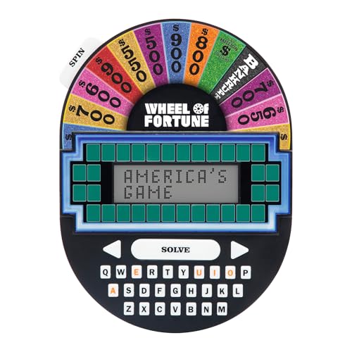 Educational Insights Wheel of Fortune Game - Handheld Electronic Game, Great for Travel, Classic Retro Party Games for Kids, Teens & Adults, Word Puzzle Challenge & Entertaining Gift, Ages 8+ by Educational Insights - Used condition - US$26.05