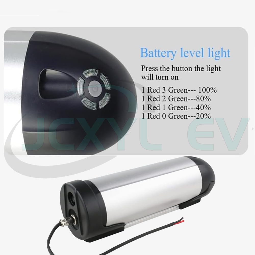 Batería de Iones de Litio para Bicicleta eléctrica (36 V, 10 Ah, 12 Ah, 14 Ah, 8 Ah) y Tipo Botella (48 V, 8 Ah, 9 Ah, 11 Ah)