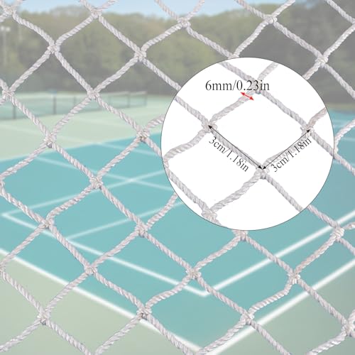 Schutznetz Kinder Schutznetz, Kinder Sicherheitsnetz, Nylon Treppenschutznetz Balkon Katzennetz Dekorationsnetz Fallschutznetz Indoor und Outdoor (Weiß, 1.5X3m (5X10ft))