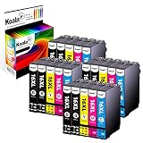 Koala Pack de 20 Cartouche d’Encre Compatible pour Epson 16 XL 16XL T1631 T1632 T1633 T1634 pour Workforce WF-2010 WF-2510 WF-2520 WF-2530 WF-2540 WF-2630 WF-2650 WF-2660 WF-2750 Imprimante