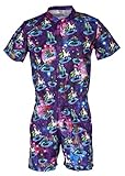 Funny Guy Mugs Mens Romper - Premium Adult Jumpsuit With Zippered Pockets (Space Alliance, Small)