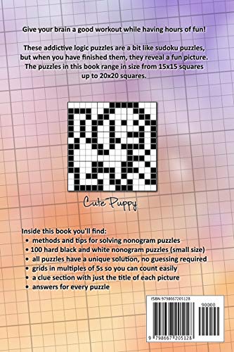 100 Hard Nonograms - Small Puzzles - Book 1 - Image 2