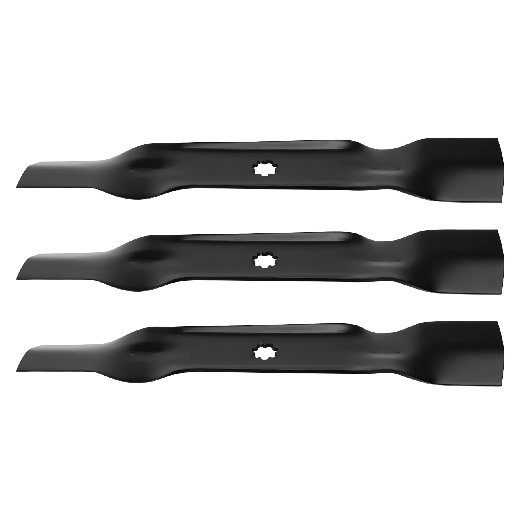 PetMigoMower Blade Set GY20852 for John Deere 48 inch Cut Deck LA130, LA140 LA145 LA155 LA165 X165 D140 D150 D160 AM137757 AM141035 GX21784(3 Pack)