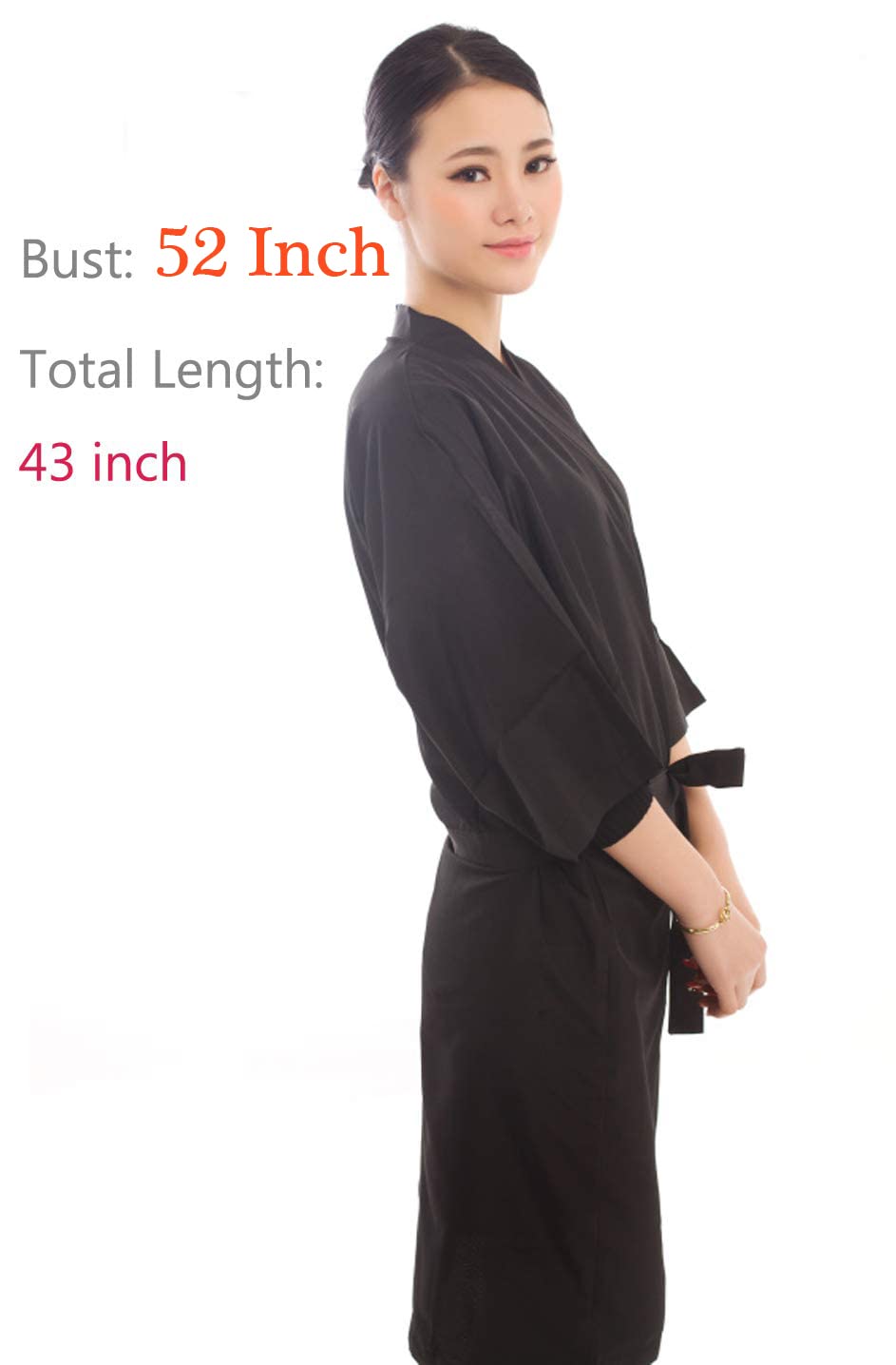 PERFEHAIR Salon Client Gown Robes Cape, Hair Salon Smock for Clients- Kimono Style - Image 2