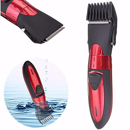 Hair Trimmer LUCKYFINE Washable Men Shaver Rechargeable Men's Red Beard Hair Clipper - //coolthings.us