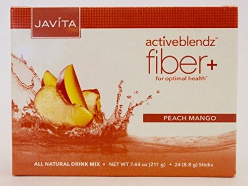 Javita Activeblendz Fiber+ All Natural Drink Mix 24 Count Peach Mango