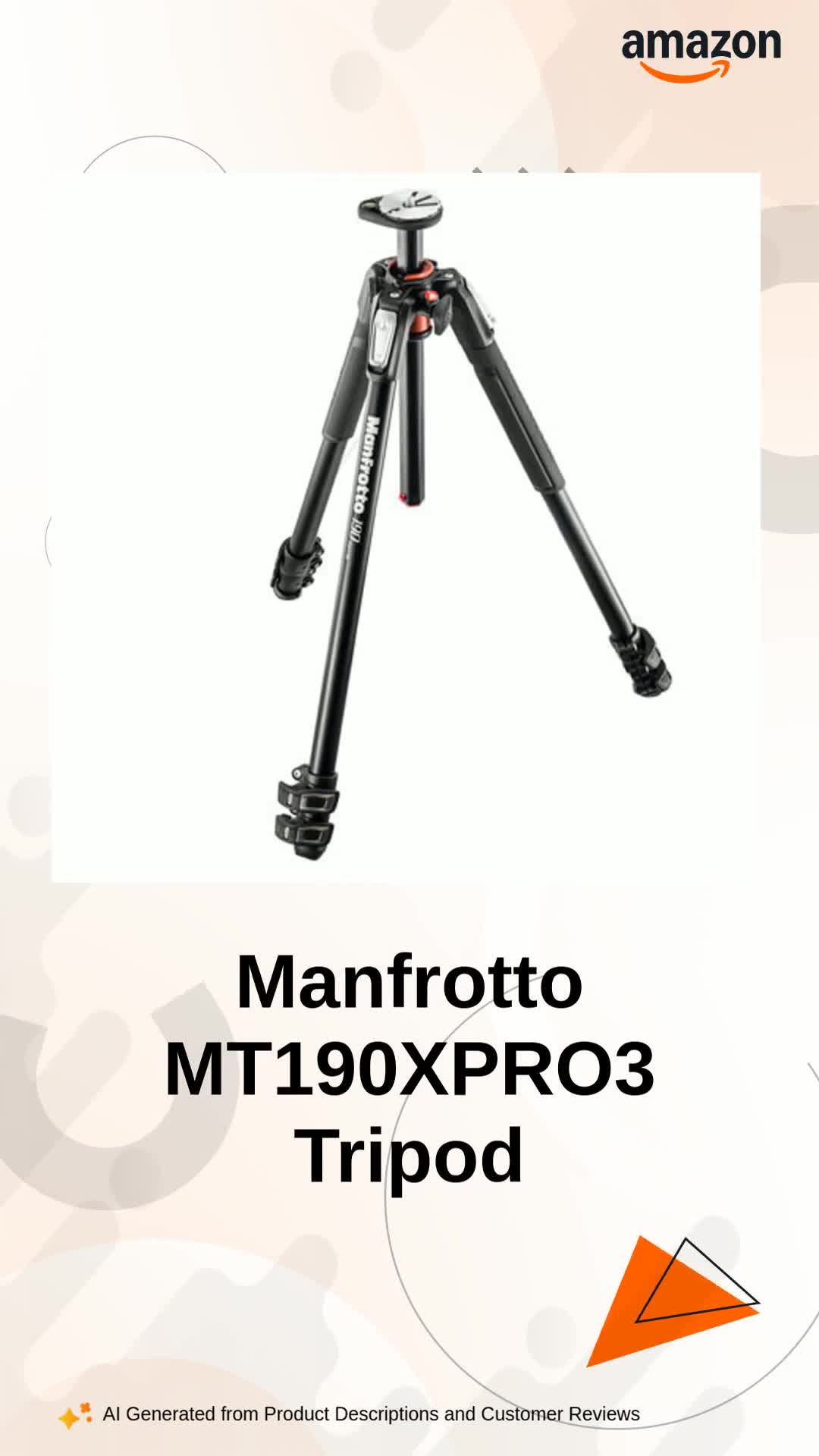 Buy Manfrotto MT190XPRO3 3 Section Aluminum Tripod Legs with Q90