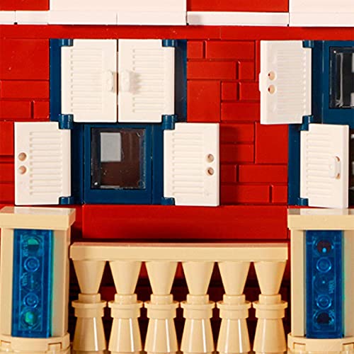 n.g. Home Decor 3280Pcs Modular House Building Sets Corner Hotel Architecture Modell mit LED-Beleuchtungsset - DIY City… – Bild 6