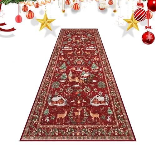 Tapis de sol antidérapant de Noël lavable pour zone de passage