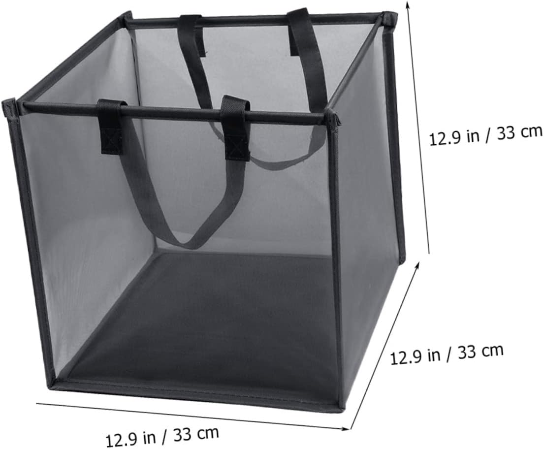 Folding Mesh Laundry Hamper Collapsible Dirty Clothes Basket for Home Nursery and School Portable Capacity Storage