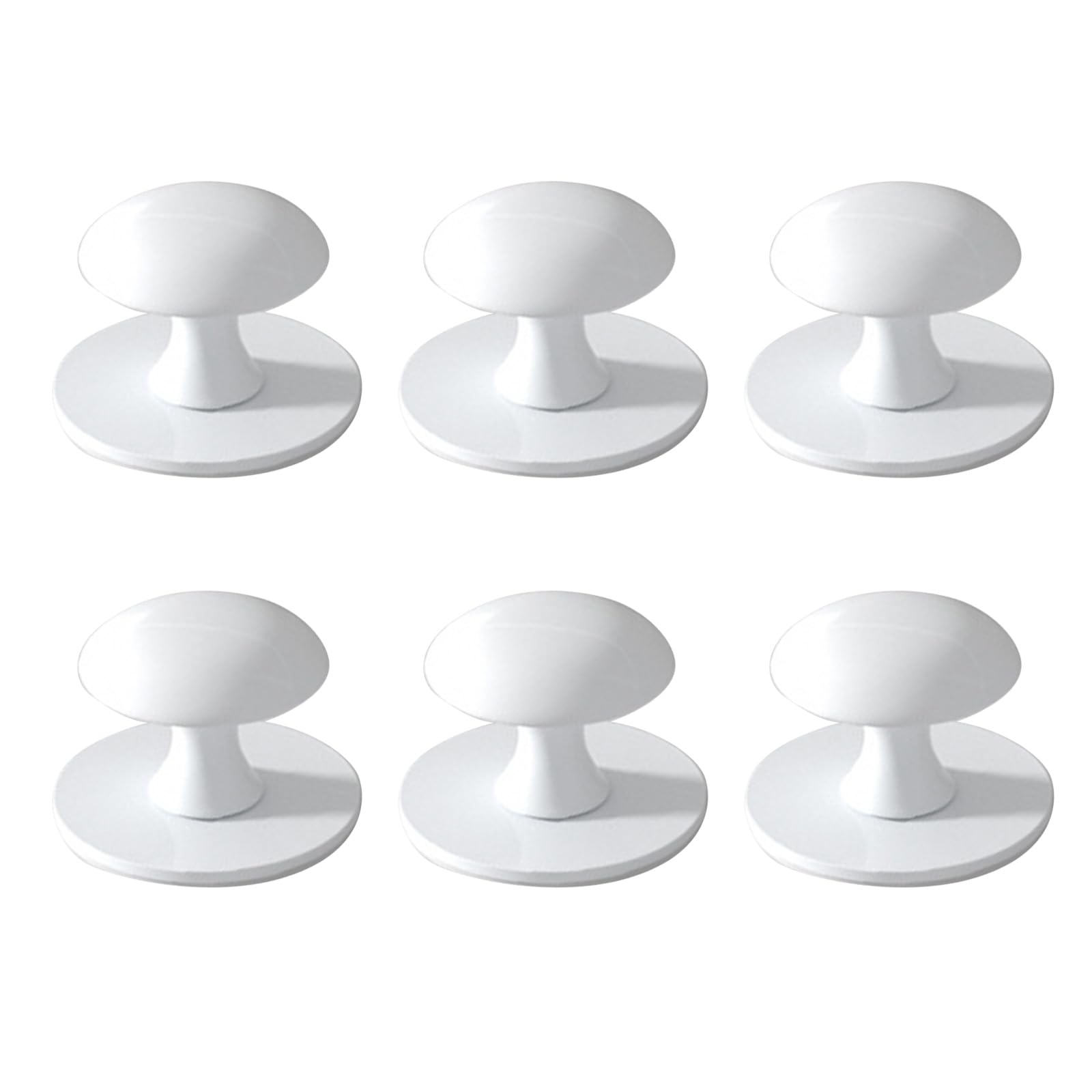 Msioytog 6pcs Steel Cabinets Pulls Auto Stick Hardware Simple Installs for Wardrobes Drawers Shower Door Decors Bathroom Cabinets Handles