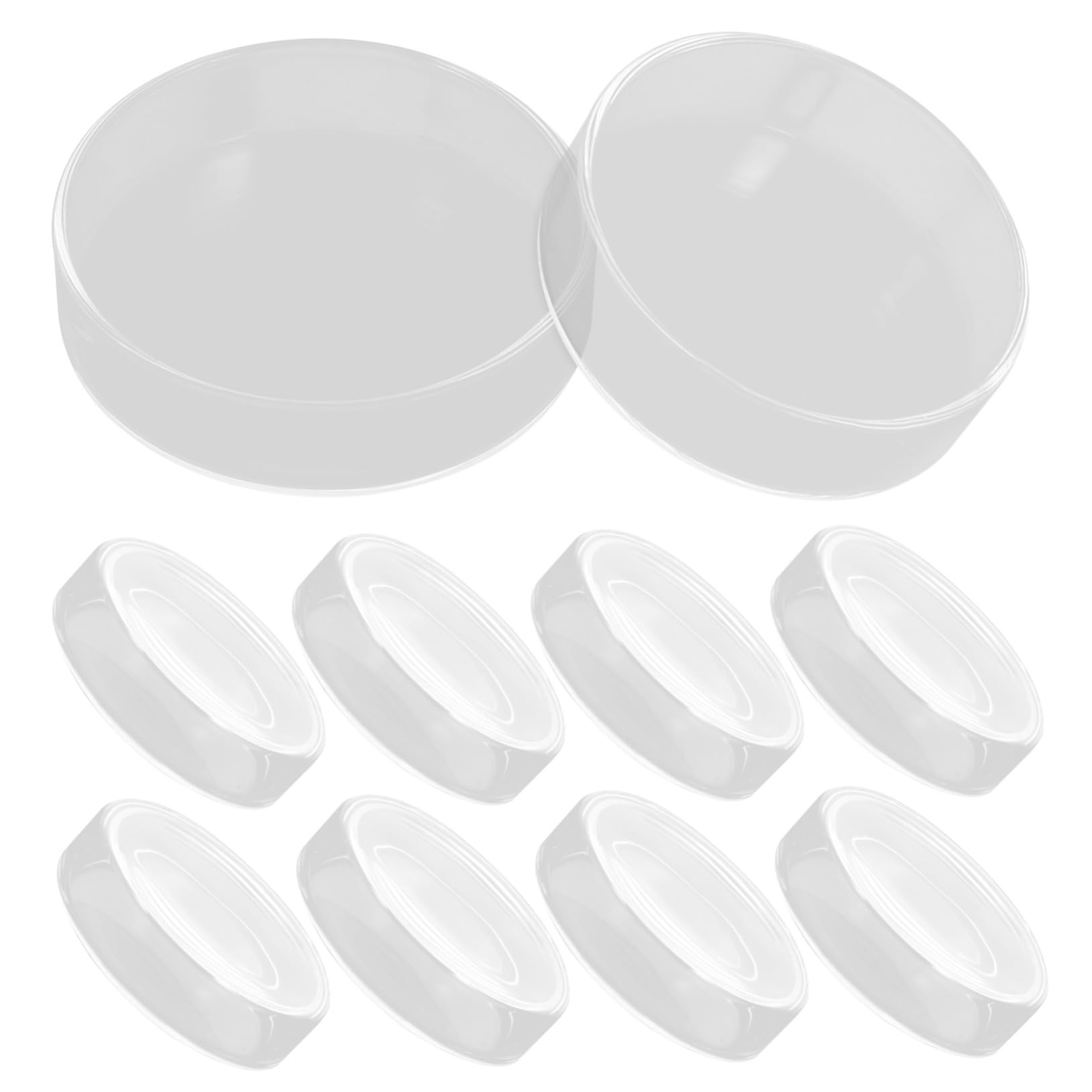 IMIKEYA 10 Stück Teiliges Sterile Glas petrischalen mit Deckel und Pipetten für Mikrobiologische Zellkultur Laboranalyse Wissenschaftsschule Pflanzenkultivierung