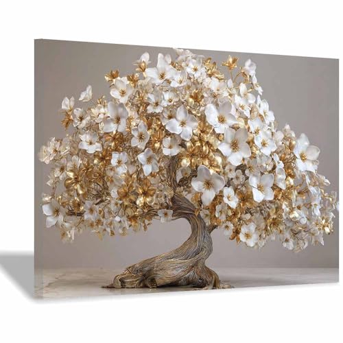 Toile murale arbre de vie pour habiller un mur blanc triste
