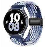 18mm Nylon Magnetic Watch Band Compatible with Garmin Venu 3S 2S/Vivoactive 4S 3S/Forerunner 255S Music 265S/Active S, for Fossil Women's Gen 6 42mm/5E 42mm/Gen 4 Venture HR/Charter HR Women Men -  Upzuna