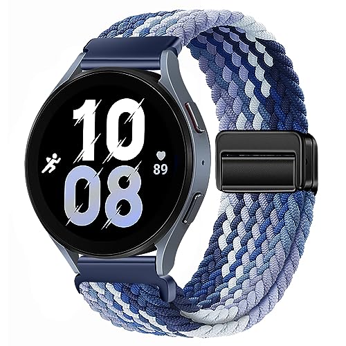 18mm Nylon Magnetic Watch Band Compatible with Garmin Venu 3S 2S/Vivoactive 4S 3S/Forerunner 255S Music 265S/Active S, for Fossil Women's Gen 6 42mm/5E 42mm/Gen 4 Venture HR/Charter HR Women Men -  Upzuna