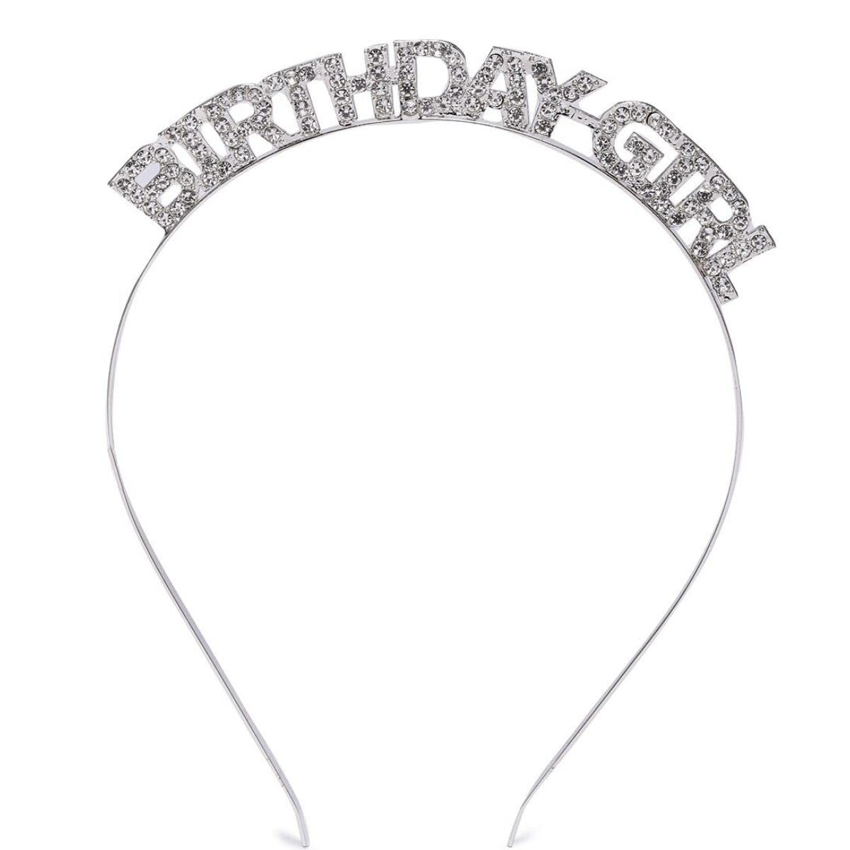 AccessHer Women Silver-Toned Birthday Girl Embellished Hairband (B09X5SMQH8) Amazon Price History, Amazon Price Tracker