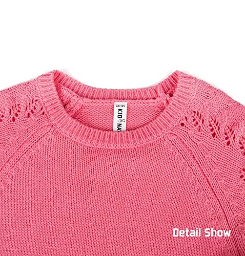 Image of Kid Nation Girls Sweaters for Teen Girls Toddler Girl Cute Knit Crewneck Pullover