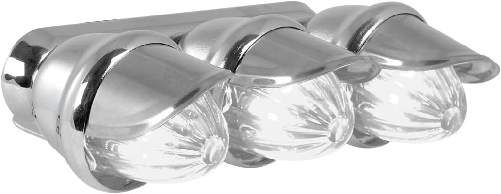 GG Grand General 82782 Clear Marker Light Triple Mini with S.S. Visor