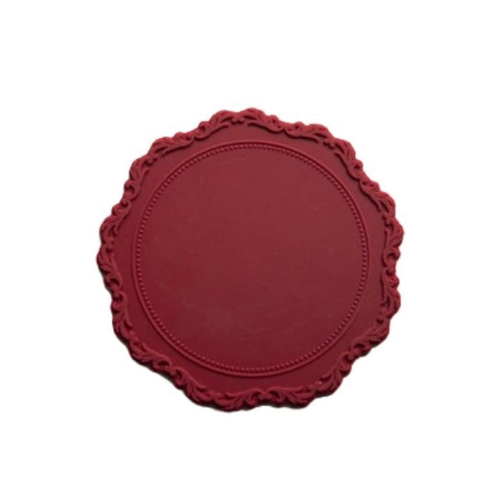 10Pcs Table Decoration Round Tableware Pad Non-slip Silicone Coaster Placemat Cup Mat for Cap(Color5)
