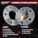 5mm Hubcentric Wheel Spacers 5x108 | 63.4mm Center Bore M12x1.5 Studs | Compatible with Ford Fusion, Jaguar F-Type XF XJ XJR XK XKR XE S-Type X-Type, Lincoln LS Continental Mark VIII MKZ MKC (2PCS)