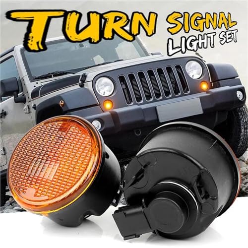 Intermitentes delanteros ámbar para Jeep Wrangler 2014-2017 replace 68200291AA 2
