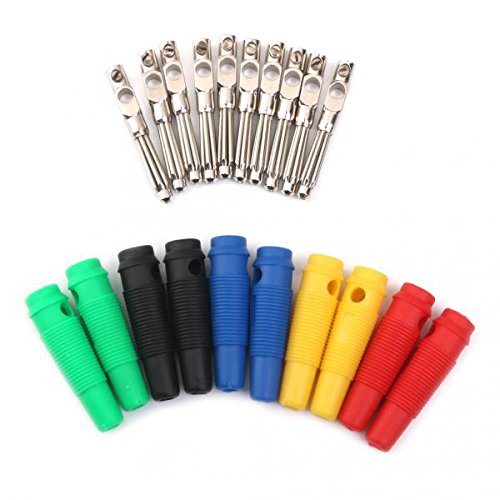MERISHOPP 10X Insulation PVC 4Mm Banana Plug for Binding Post Speaker Meter Test|Consumer Electronics | Tv Video & Home Audio | Tv Video & Audio Accessories | Audio Cables & Interconnects-image-46